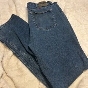 Wrangler Men's Straight Blue Jeans 36x 34